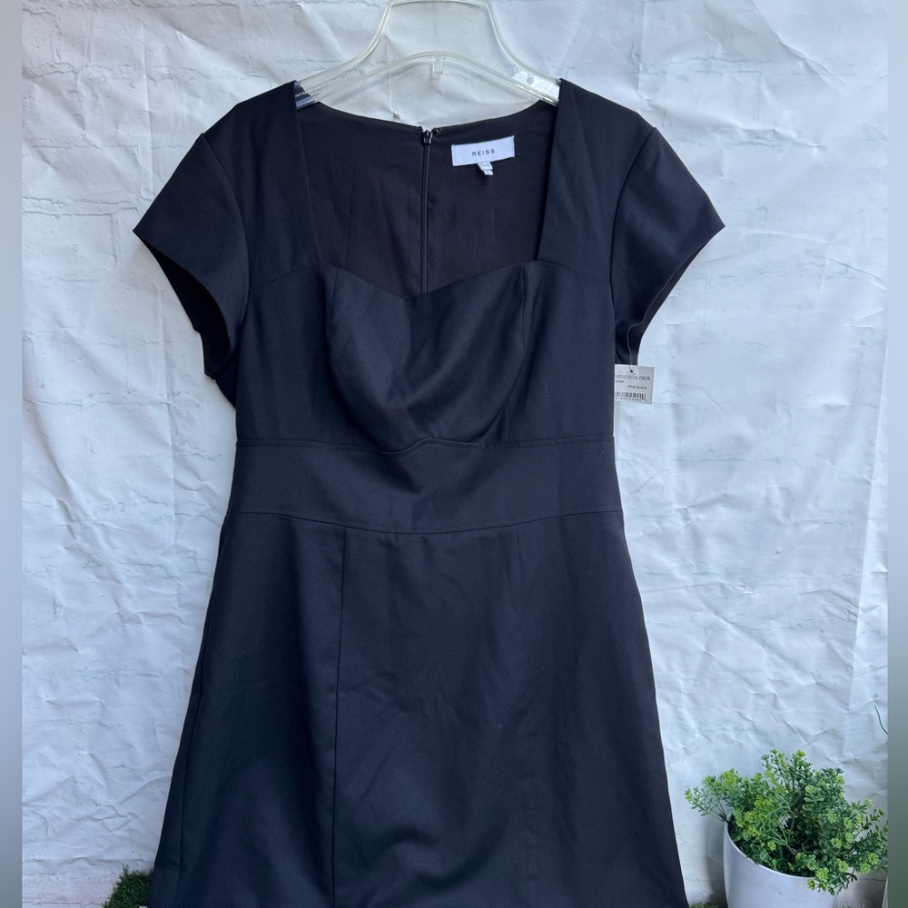 REISS HAISLEY TAILORED DRESS IN BLACK Size US 10 new - Picture 9 of 13